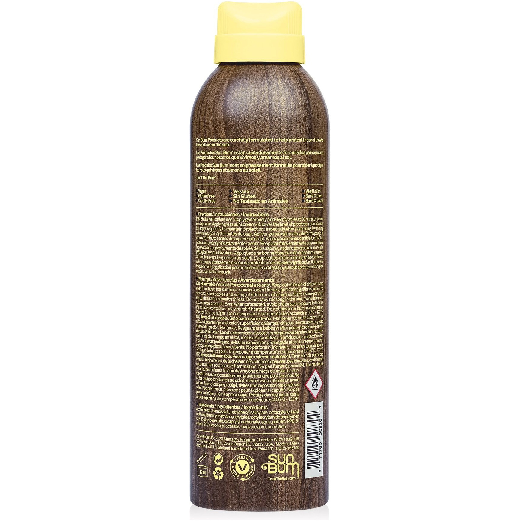 2026 Sun Bum Original SPF 30 Solcreme Spray 170g SB322408